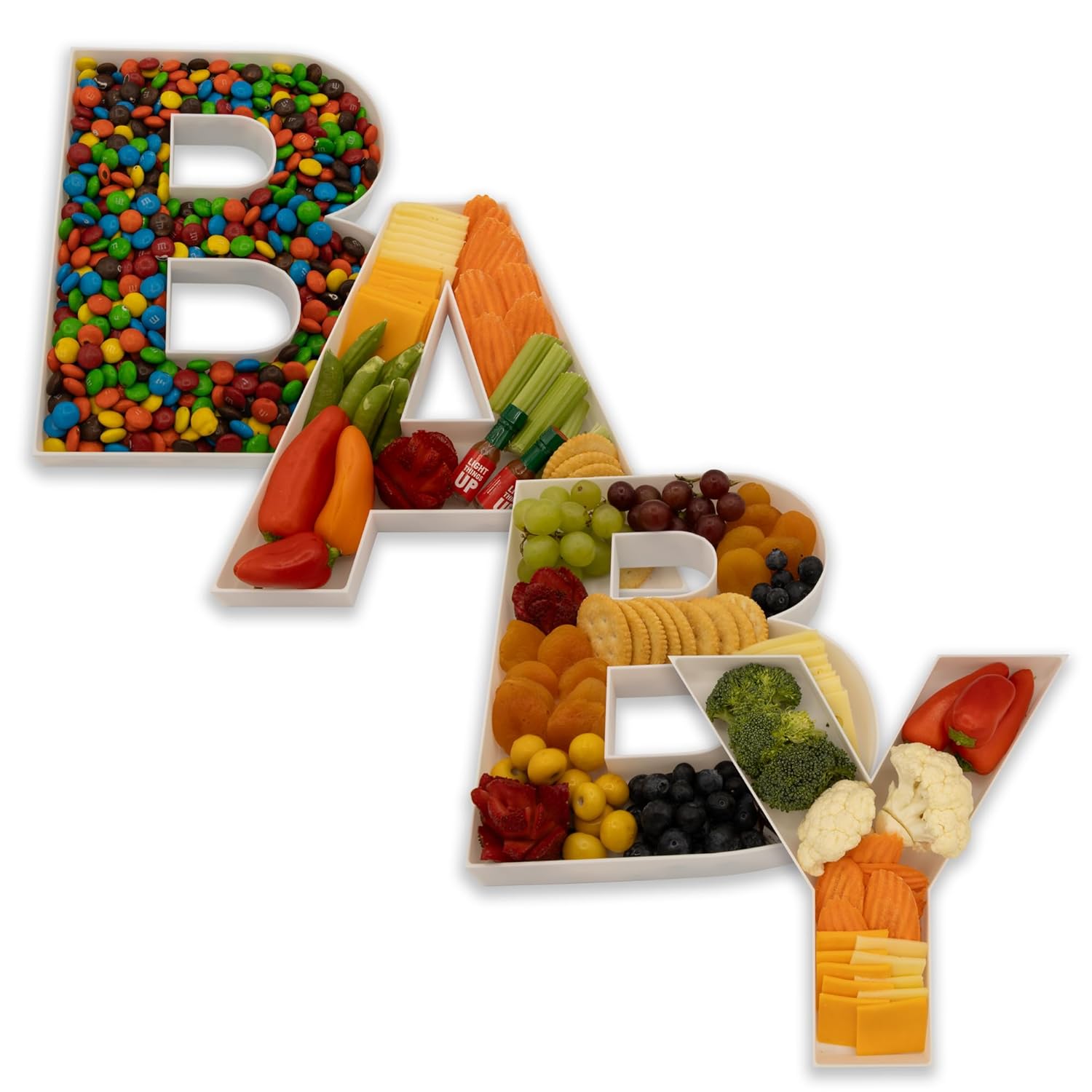 Baby Food Container - Lebensmittel befüllbare Buchstaben geformt Süßigkeiten Blume