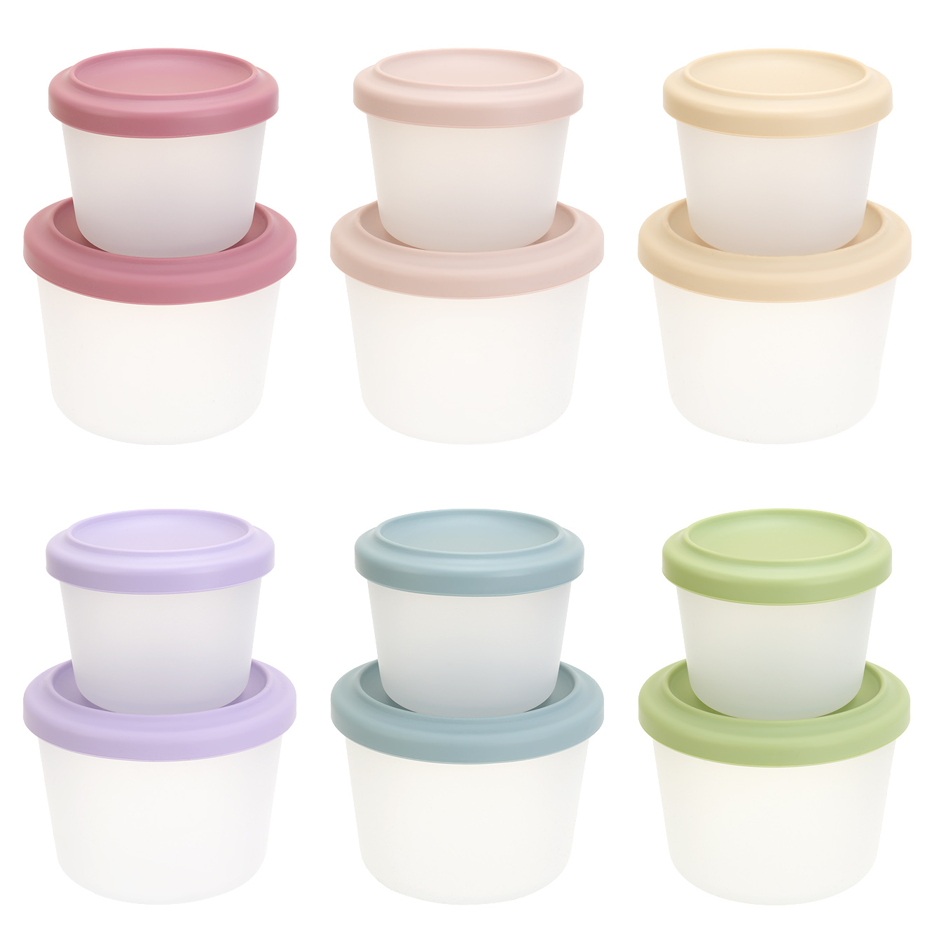 Baby Food Weaning - 2 Stück BPA-freie Babynahrung-Aufbewahrungsbox mit Deckel,