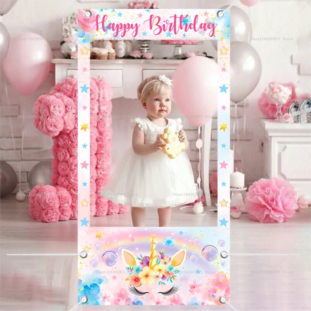 Baby Food Newborn - Einhorn-Thema Fotobox-Rahmen Requisiten Mädchen Neugeborenen 1.