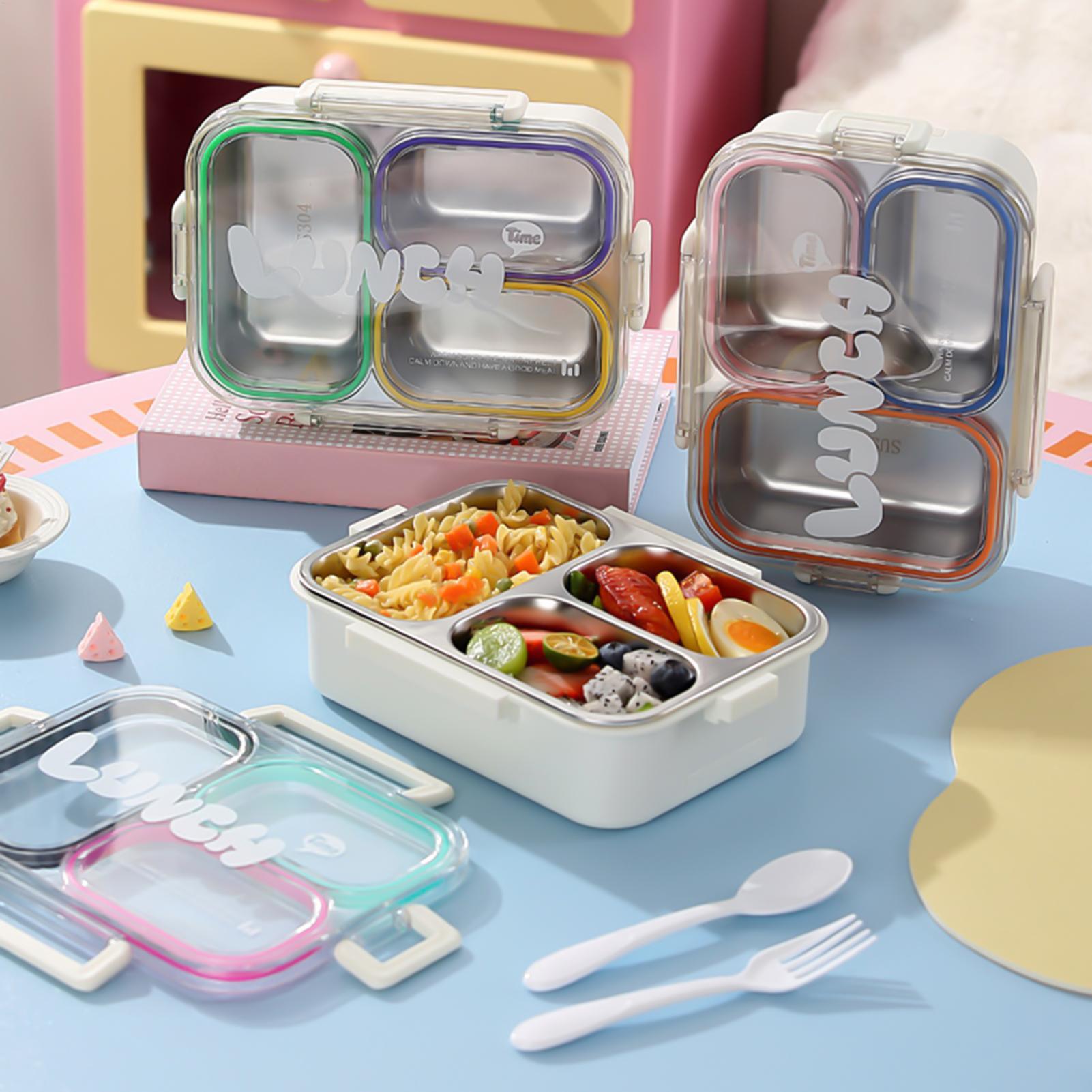 Baby Food Container - Edelstahl-Lunchbox, geteilt, auslaufsicher, für Schulkinder, Snackbox