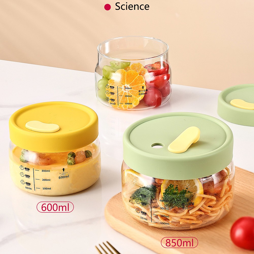 Baby Food Prep Containers - 600–850 ml Glas-Vorratsbehälter für Lebensmittel, luftdicht,
