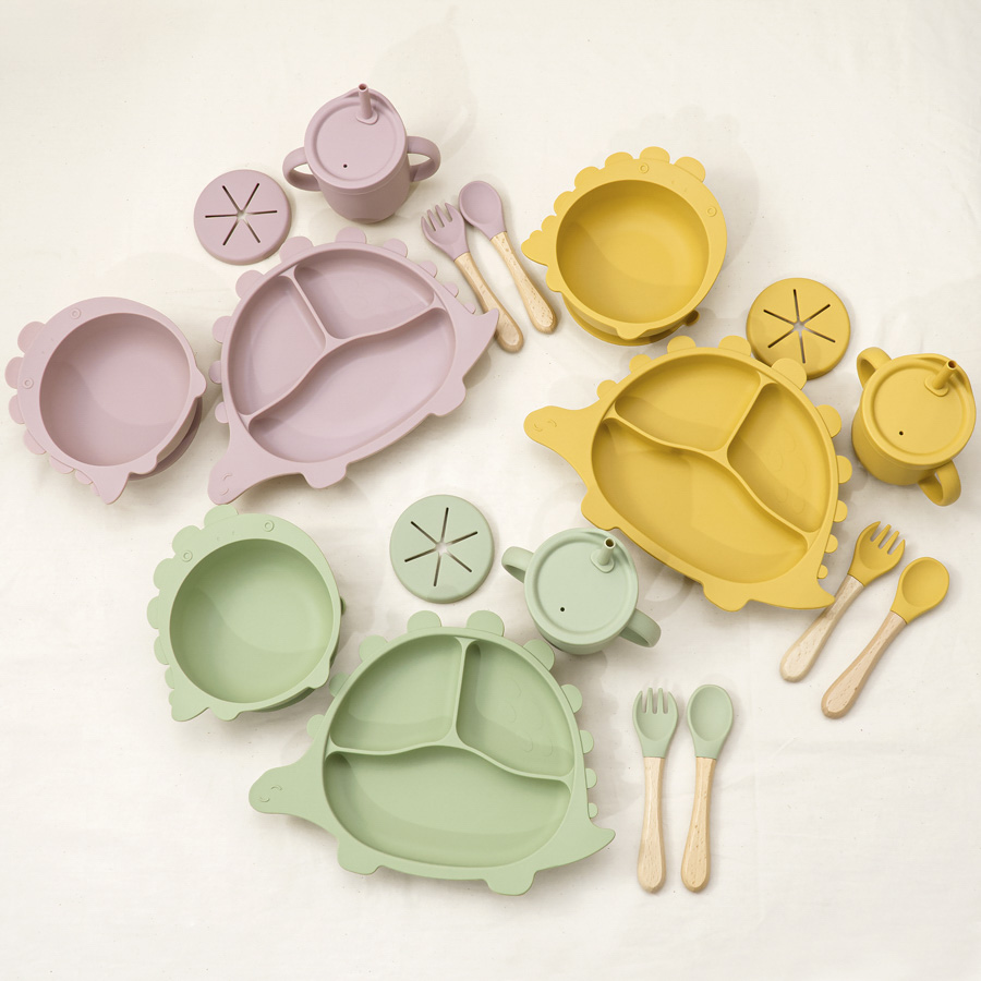 Baby Food Weaning - Neu gestaltetes Babygeschirr: Niedliche Formen, Saugnapf-Teller,