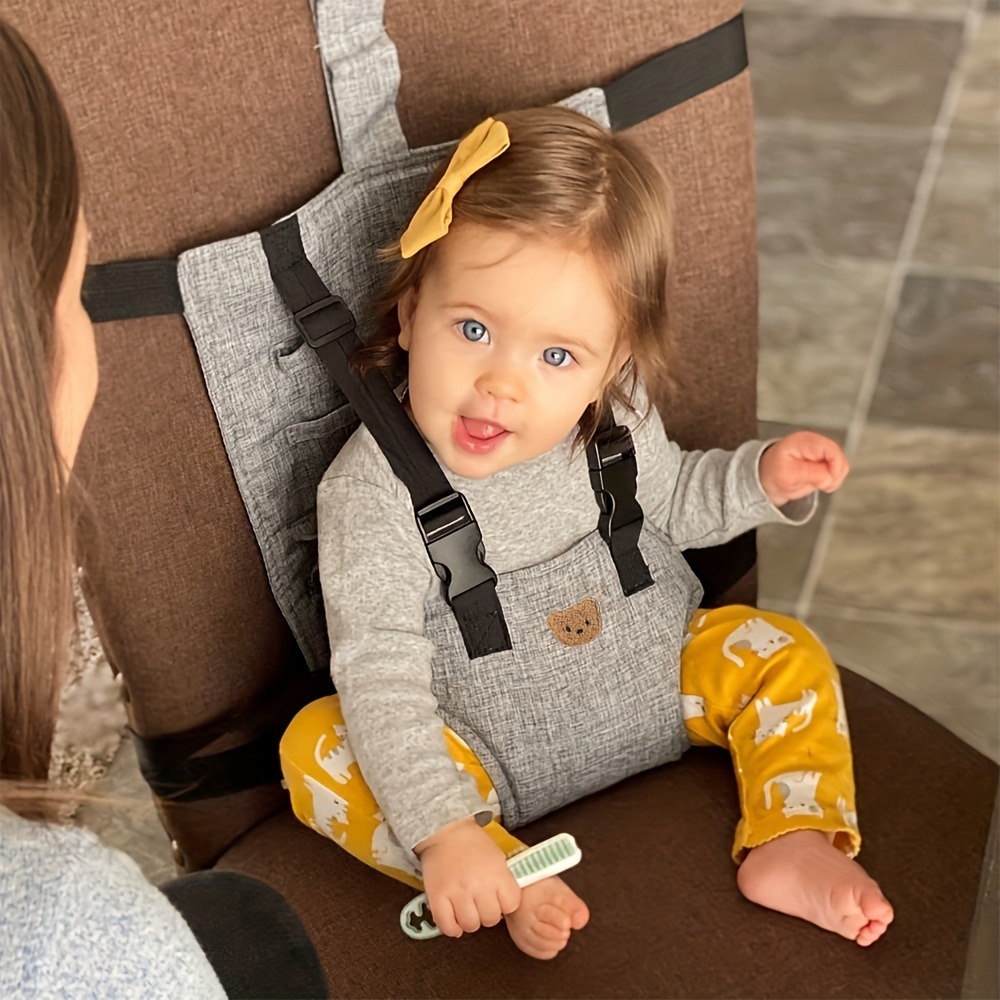 Baby Food Chair - [Kinderhochstuhl] Nordischer Stil Kinderhochstuhl mit Sicherheitsgurt,