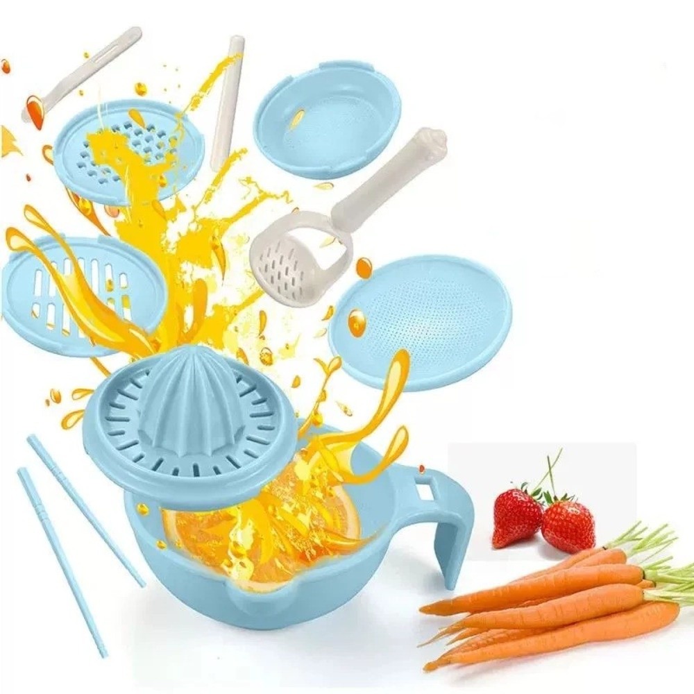 Baby Food Vegetable - Einfarbige Mahlschüssel für Babynahrung, handgefertigt, multifunktionale