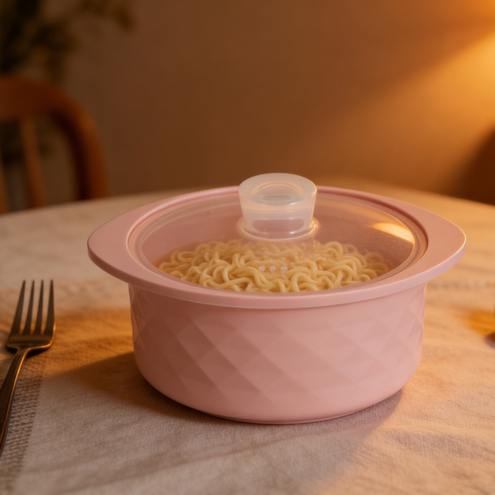 Baby Food Steamer Baby Safe - Mikrowellen-Silikon-Dampfgarer Rosa Spülmaschinenfest für Gedämpftes Gemüse,