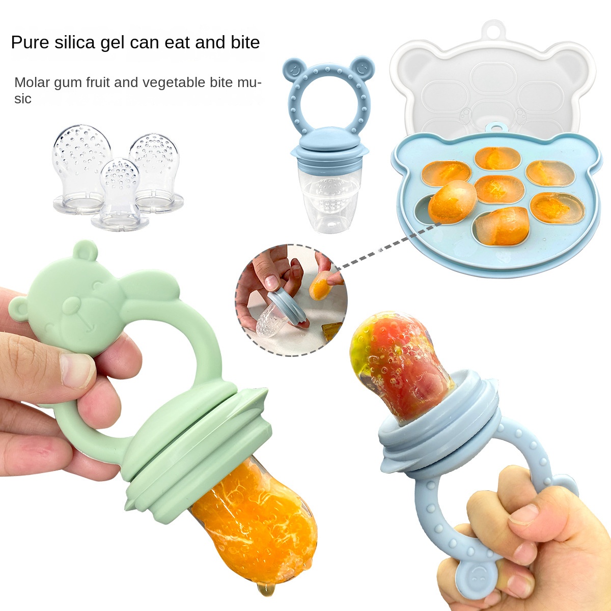 Baby Food Quantity - Lebensmittel qualität Silikon Baby Beißring umwelt