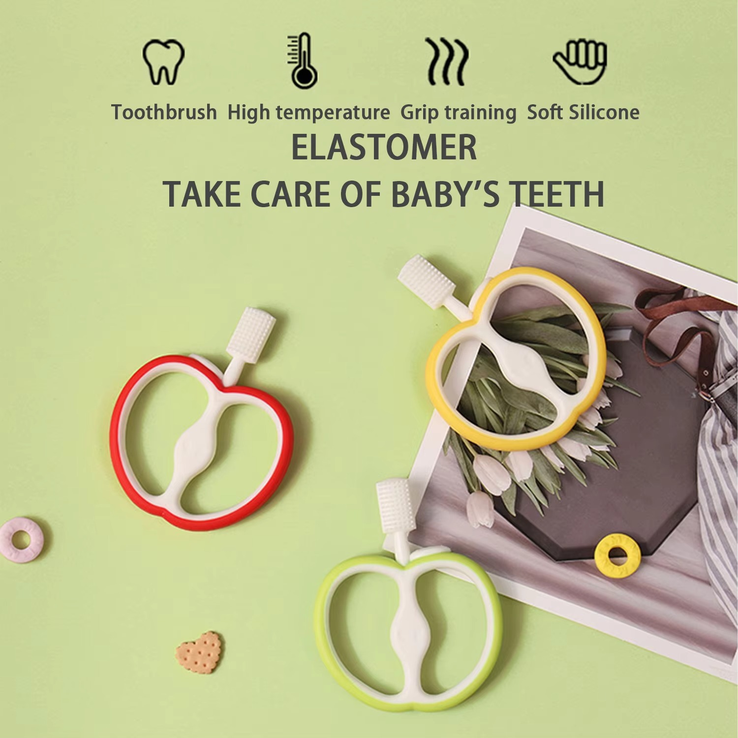 Niedlicher Apfel-Silikon-Beißr – Baby Food Apple Bewertung und Preis