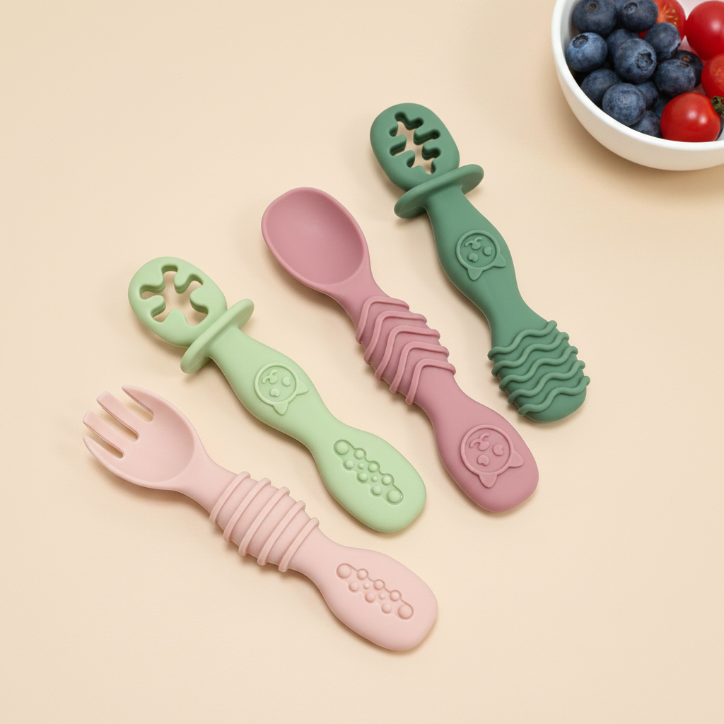 4-teiliges sortiertes Silikonl – Baby Food Newborn Bewertung und Preis