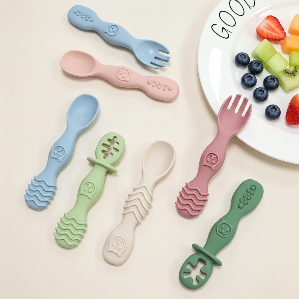 4-teiliges sortiertes Silikonl – Baby Food Newborn Bewertung und Preis