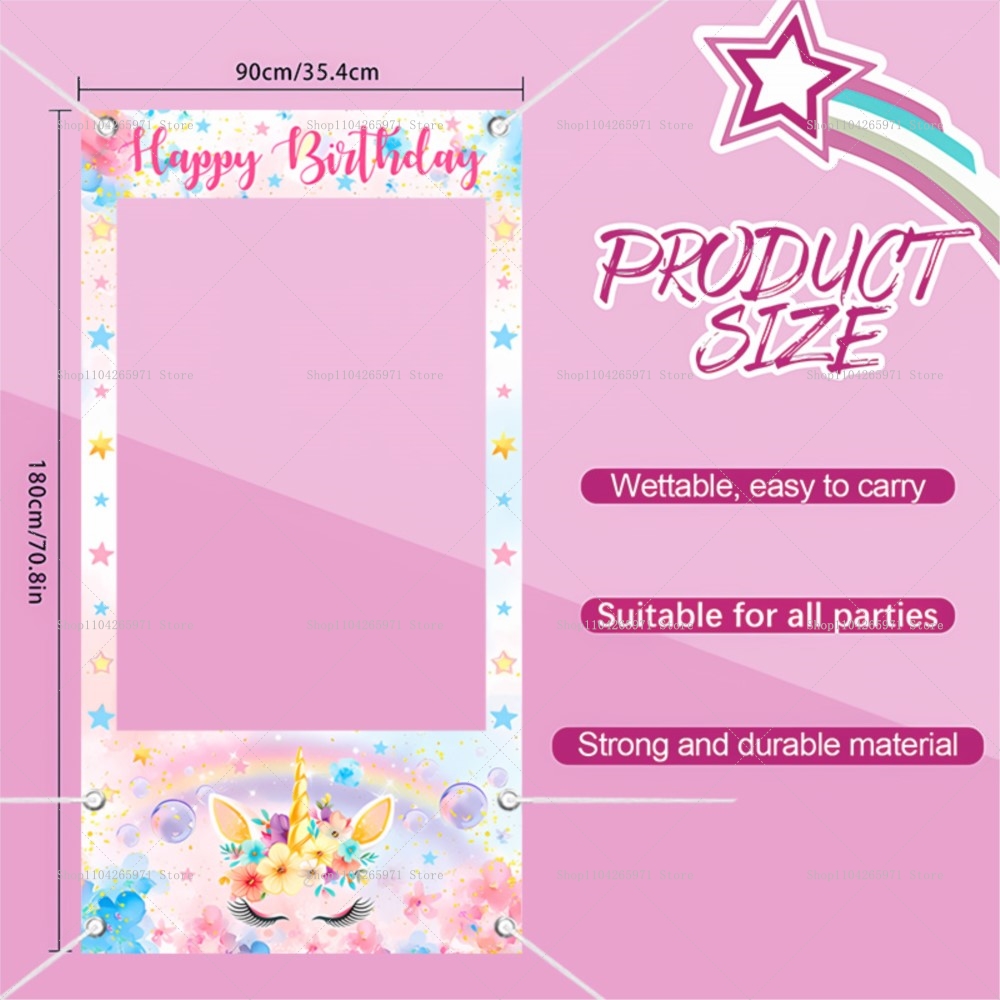 Einhorn-Thema Fotobox-Rahmen R – Baby Food Newborn Bewertung und Preis