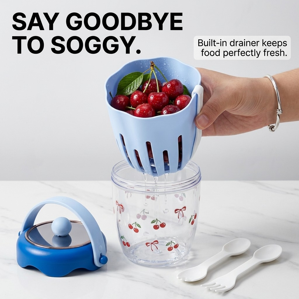 Tragbarer Plastik-Salatbehälte – Baby Food Yogurt Bewertung und Preis