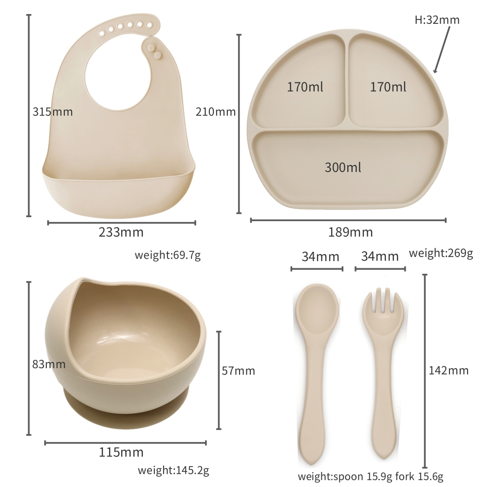 5-teiliges Häschen-Baby-Utensi – Baby Food Weaning Bewertung und Preis