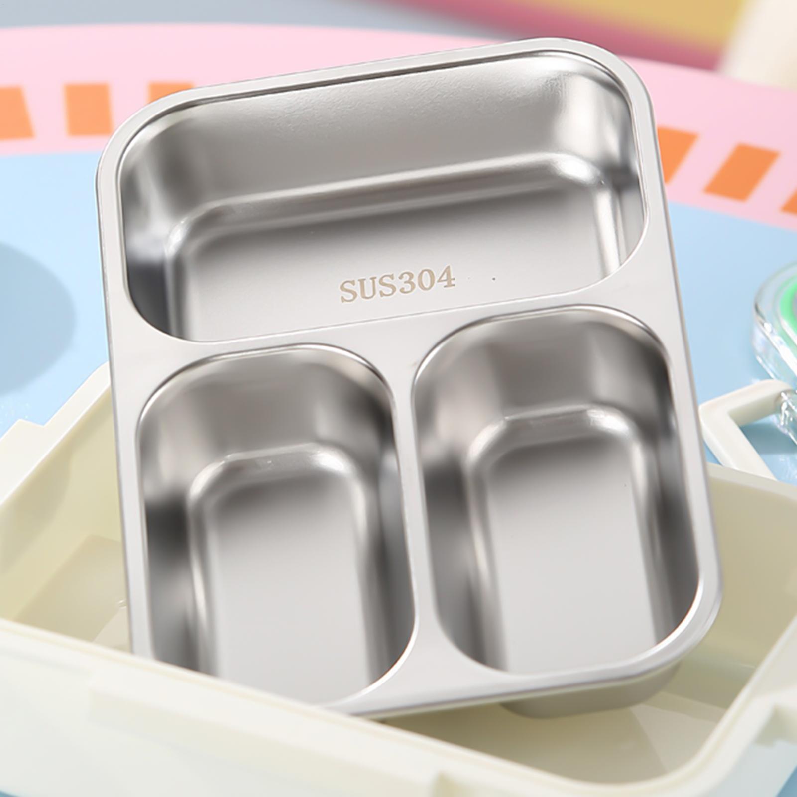 Edelstahl-Lunchbox, geteilt, a – Baby Food Container Bewertung und Preis