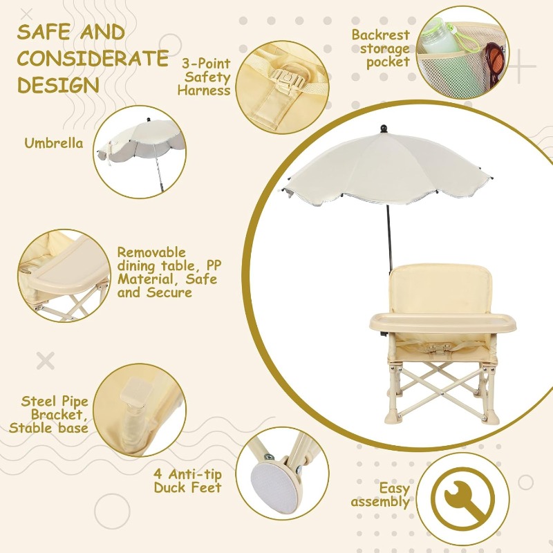 Baby Outdoor-Strandstuhl mit S – Baby Food Chair Bewertung und Preis