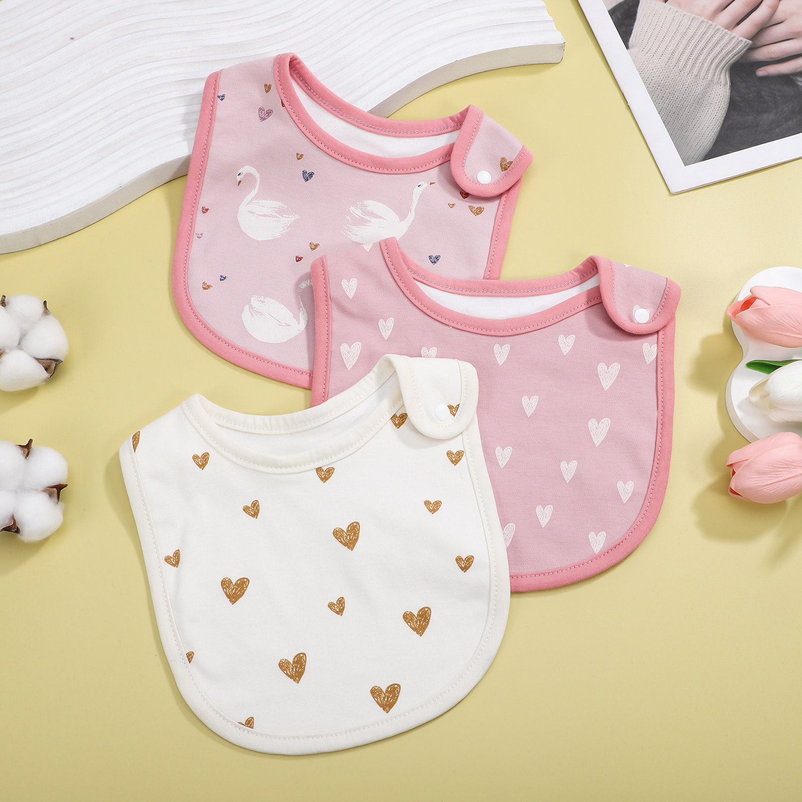 3 Stück Baumwoll-Sabberlätzche – Baby Food Newborn Bewertung und Preis