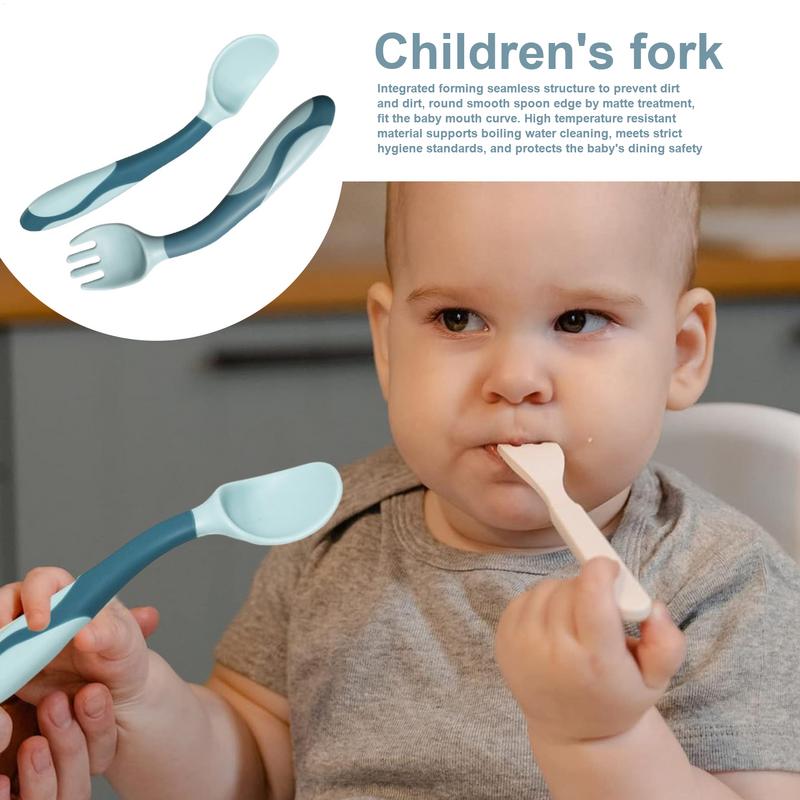 Baby Gabel Und Löffel Silikon  – Baby Food Weaning Bewertung und Preis