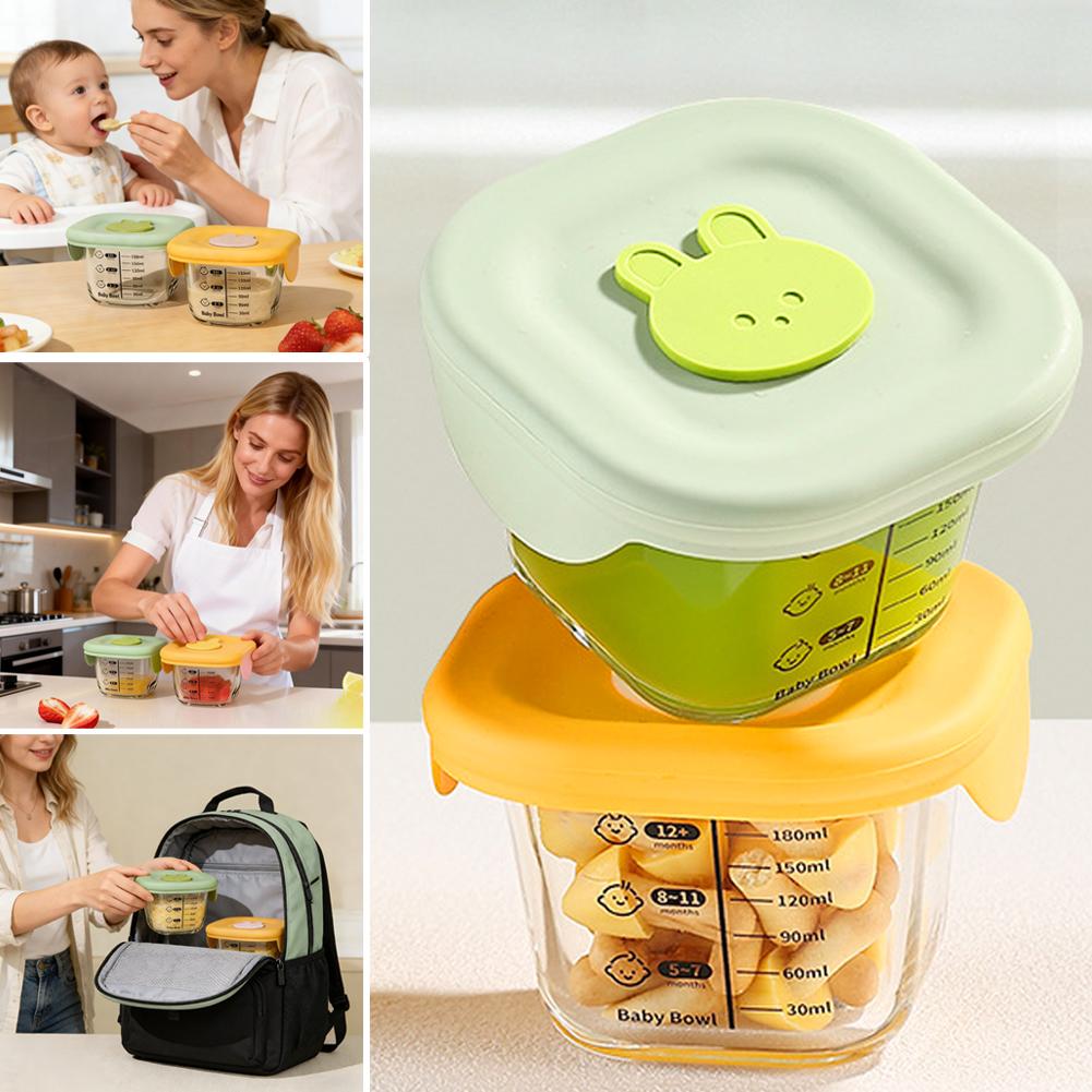 2 Stück Glas-Dampfschüssel, Ba – Baby Food Prep Containers Bewertung und Preis