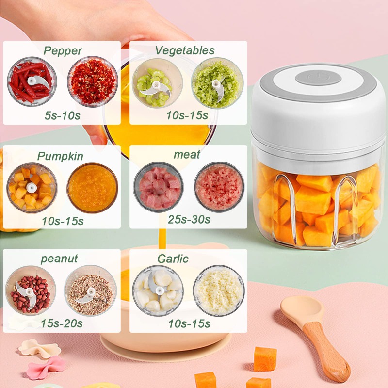 250ML Elektrischer Knoblauchze – Baby Food Vegetable Bewertung und Preis