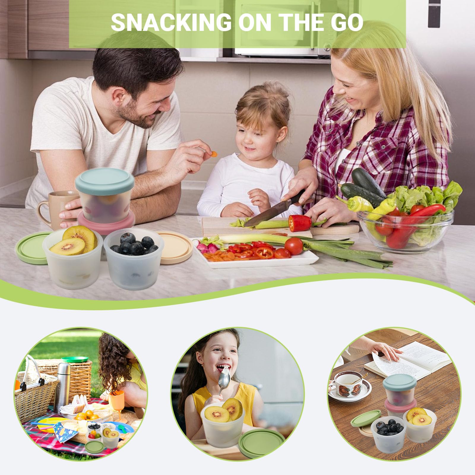 Lebensmittelechter Silikon-Bab – Baby Food Container Bewertung und Preis
