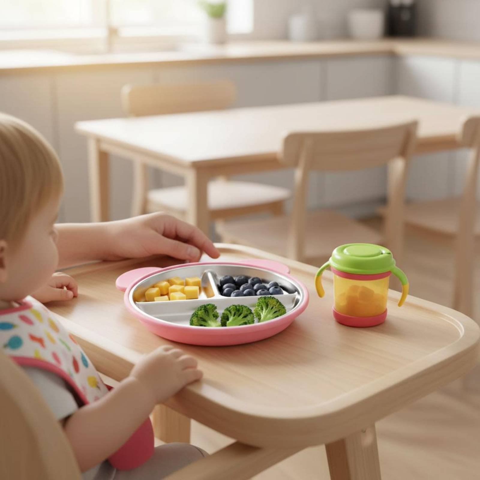 Edelstahl-Saugplatte, kippsich – Baby Food Chair Bewertung und Preis