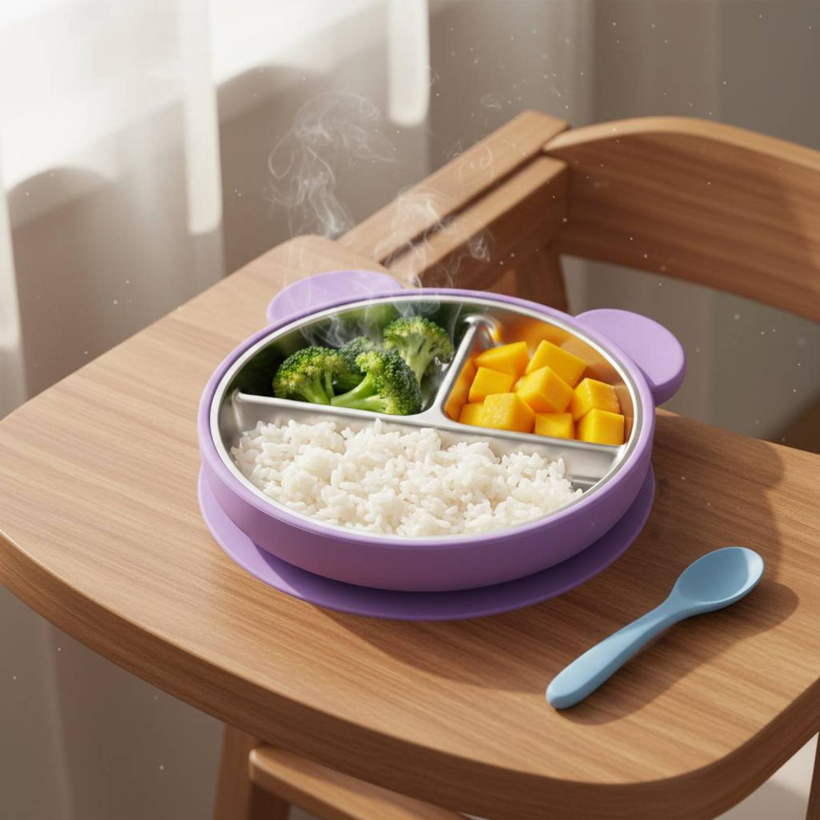 Edelstahl-Saugplatte, kippsich – Baby Food Chair Bewertung und Preis