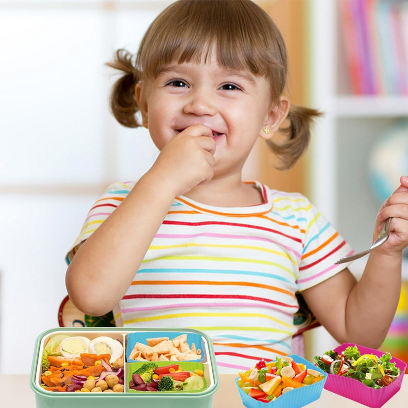 8 Stück Silikon-Lunchbox-Trenn – Baby Food Container Bewertung und Preis