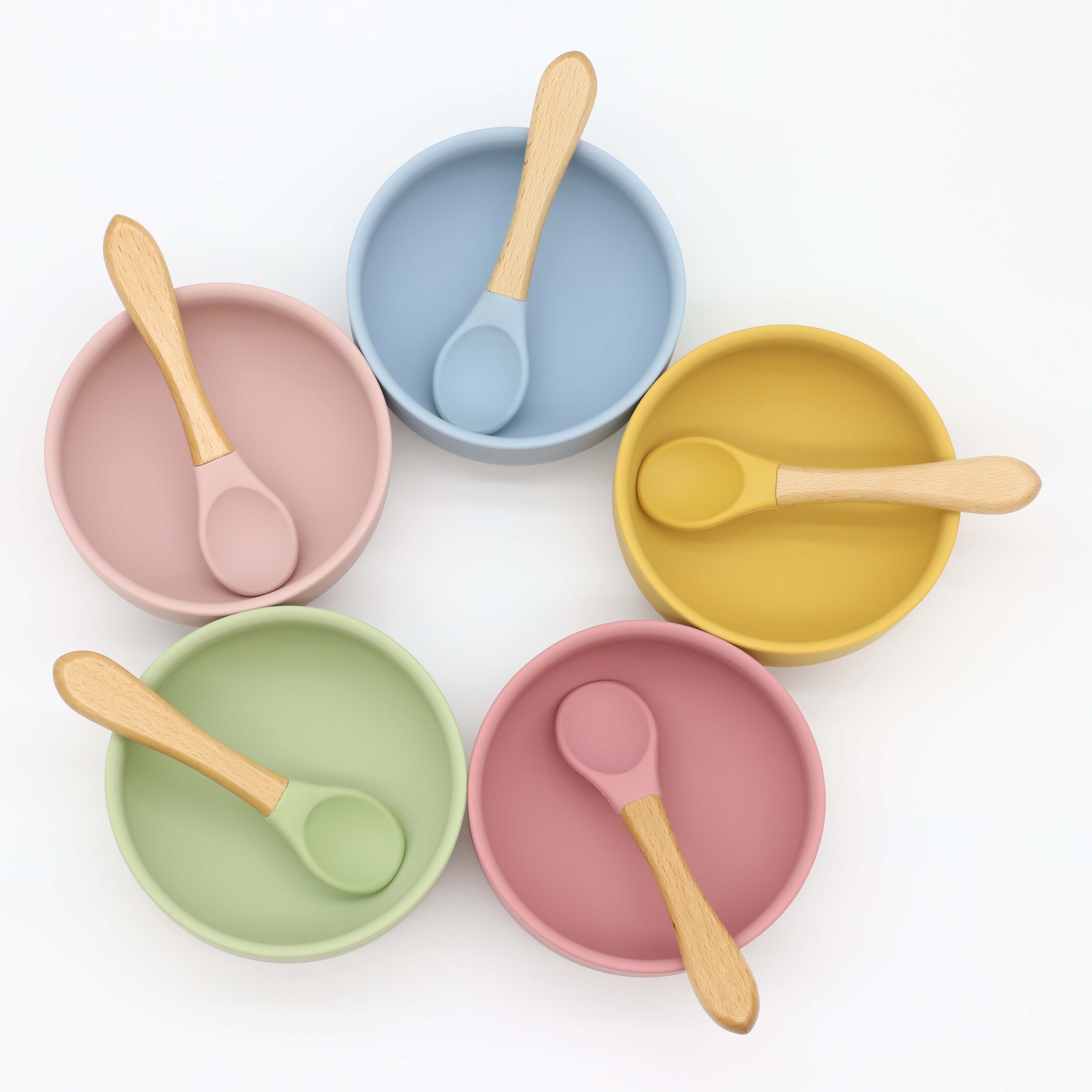 Silikonschüssel mit Saugnapf,  – Baby Food Quantity Bewertung und Preis