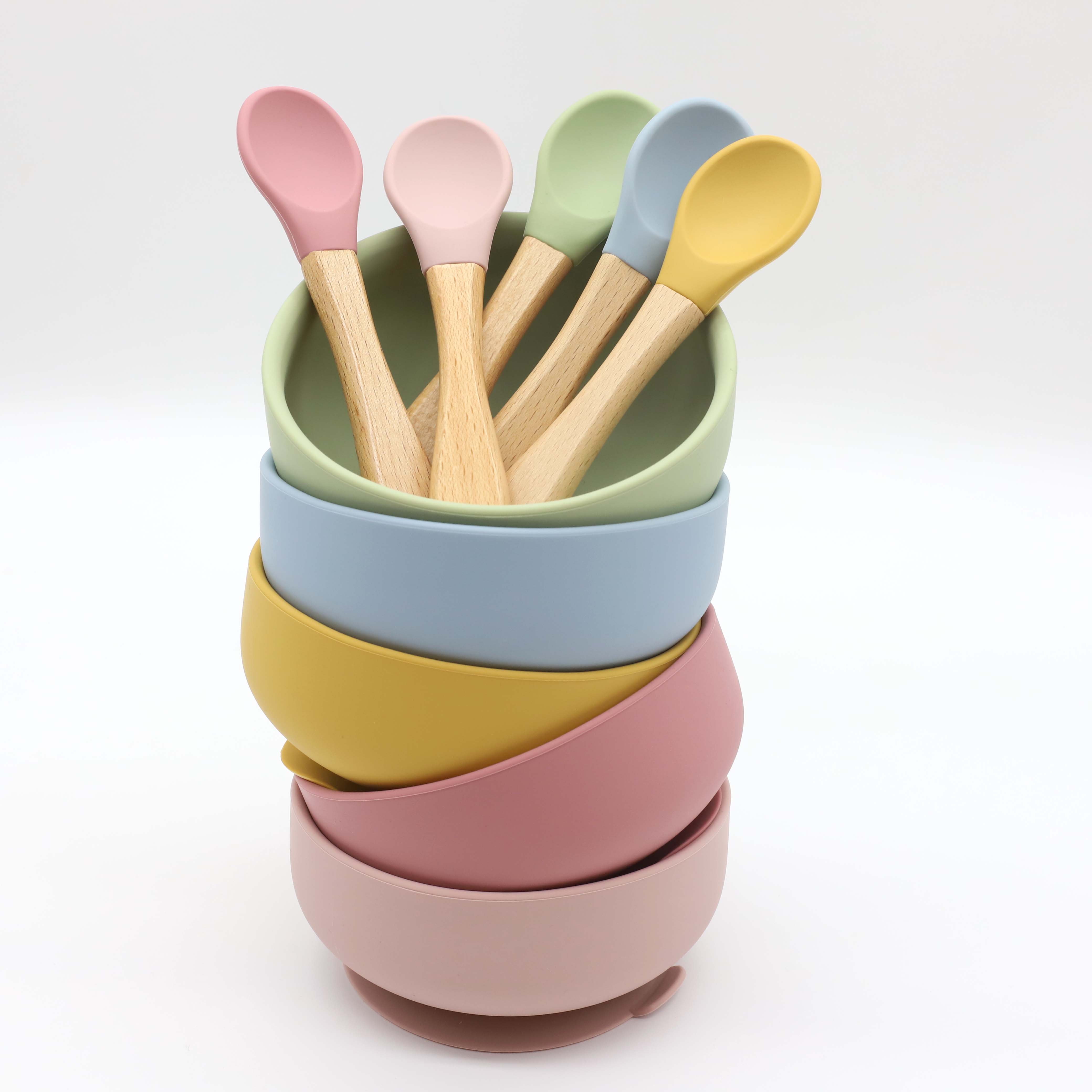 Silikonschüssel mit Saugnapf,  – Baby Food Quantity Bewertung und Preis