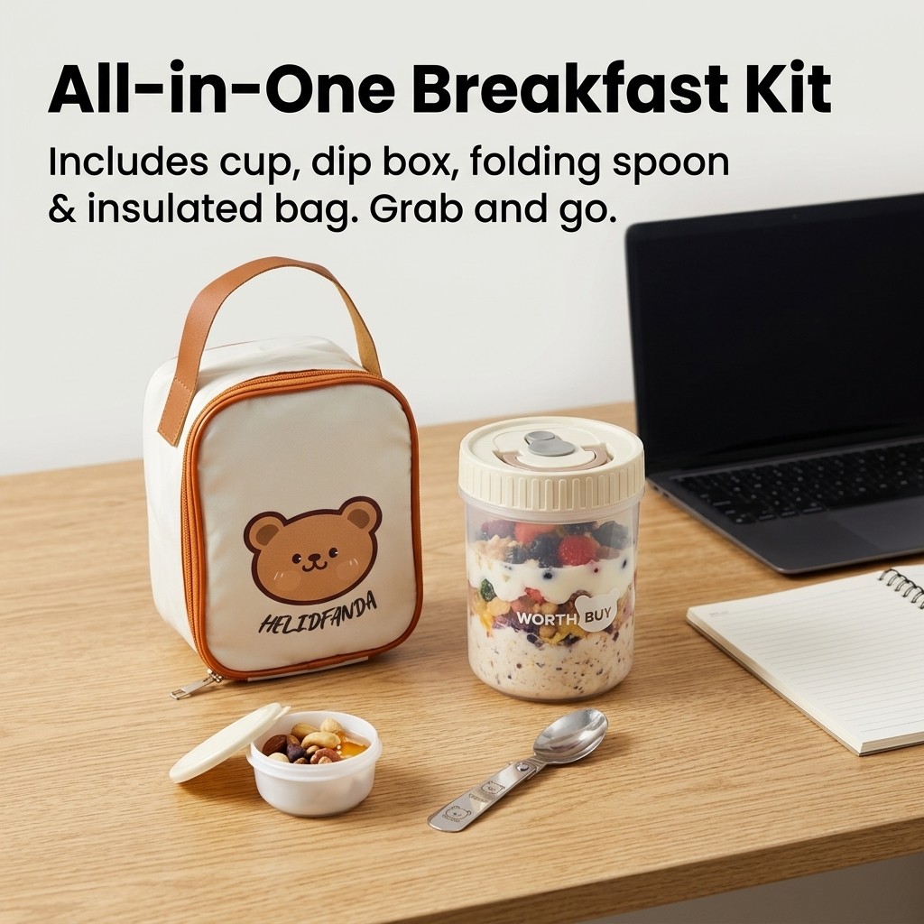 Overnight-Oats-Behälter mit De – Baby Food Yogurt Bewertung und Preis