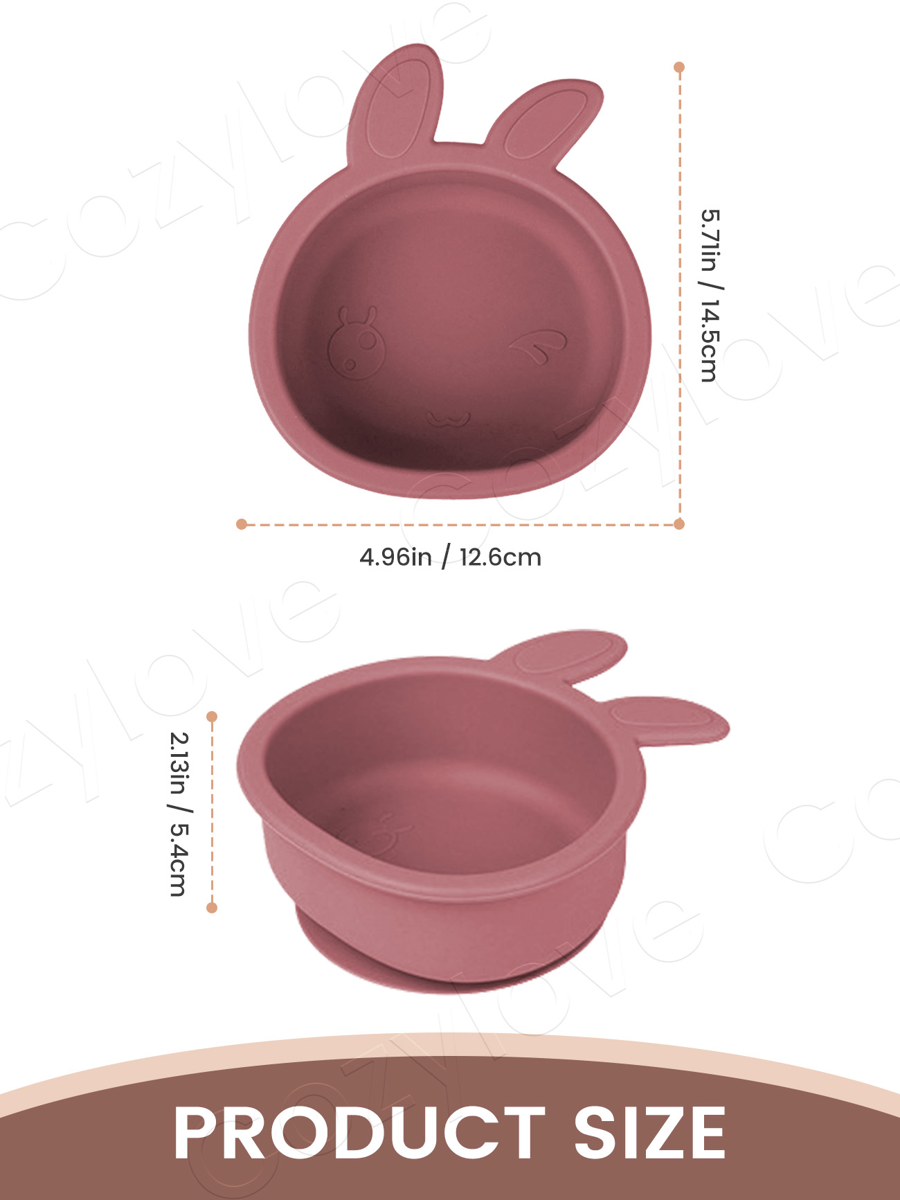Niedliche Hasenohren-Silikon-S – Baby Food Weaning Bewertung und Preis
