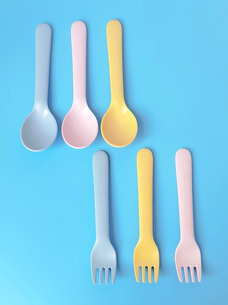 Bambusfaser-Gabel-Löffel-Set f – Baby Food In Restaurant Bewertung und Preis