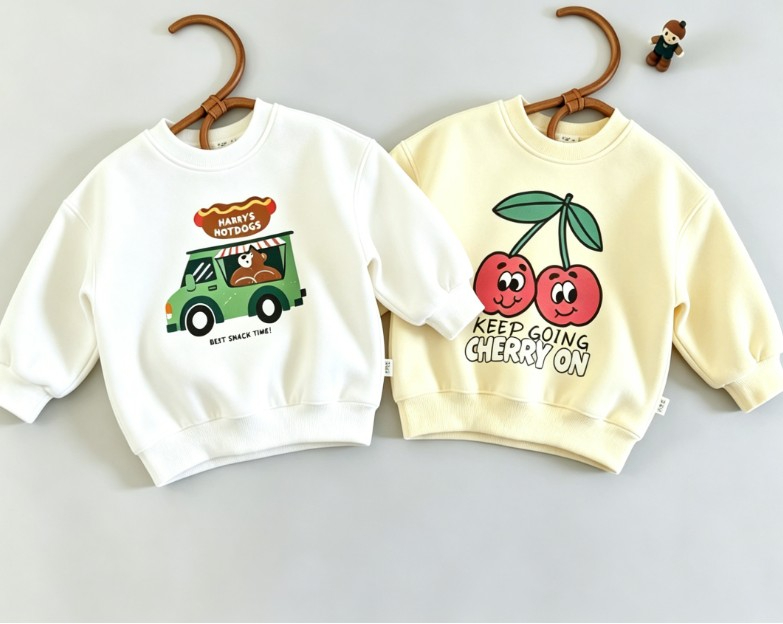 Kleinkind-Sweatshirt mit Rundh – Baby Food Apple Bewertung und Preis
