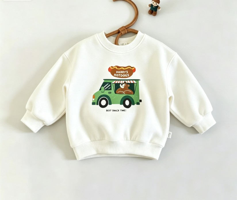 Kleinkind-Sweatshirt mit Rundh – Baby Food Apple Bewertung und Preis