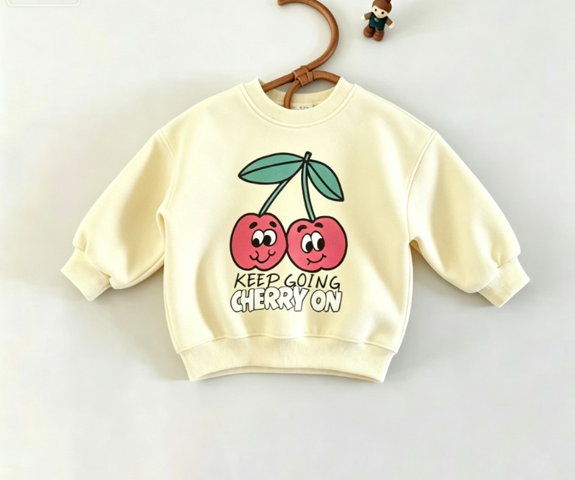 Kleinkind-Sweatshirt mit Rundh – Baby Food Apple Bewertung und Preis